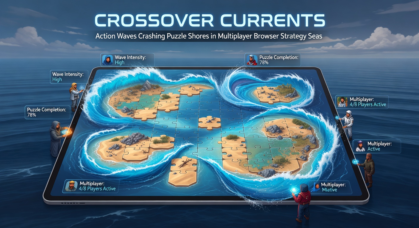 Close-up of multiplayer interface showing puzzle grid under action wave assault, with strategy overlays and player avatars coordinating defenses