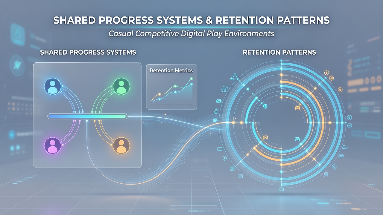 Graph and charts depicting retention patterns and player engagement metrics in digital play environments