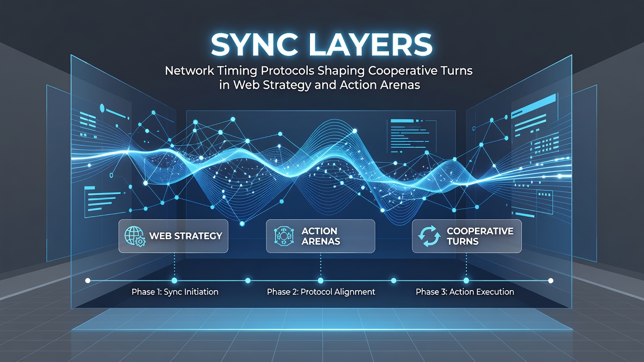 Visualization of synchronized player turns in a web-based action strategy multiplayer session