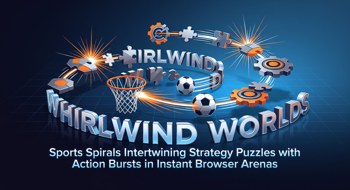 Players diving into a fast-paced browser sports arena where strategy puzzles meet explosive action sequences, capturing the spiral energy of intertwined gameplay